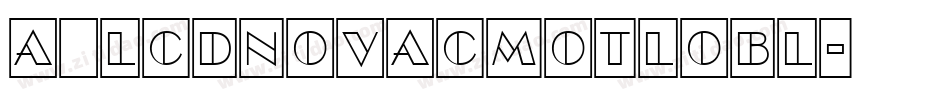 a_LCDNovaCmOtlObl字体转换