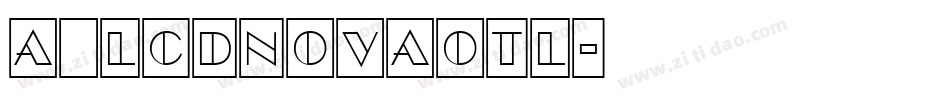 a_LCDNovaOtl字体转换