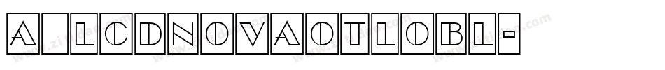 a_LCDNovaOtlObl字体转换