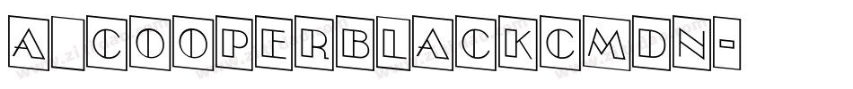 a_CooperBlackCmDn字体转换