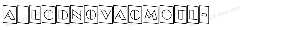 a_LCDNovaCmOtl字体转换