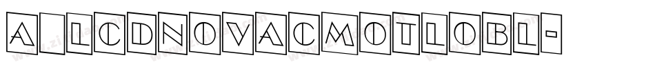 a_LCDNovaCmOtlObl字体转换