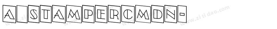 a_StamperCmDn字体转换