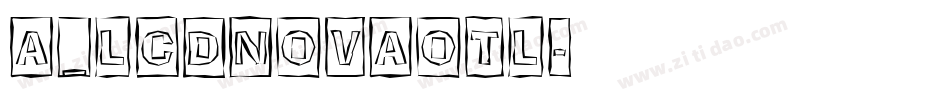 a_LCDNovaOtl字体转换
