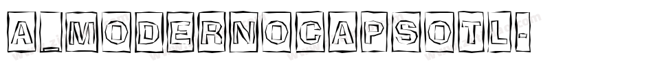 a_ModernoCapsOtl字体转换