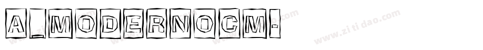a_ModernoCm字体转换