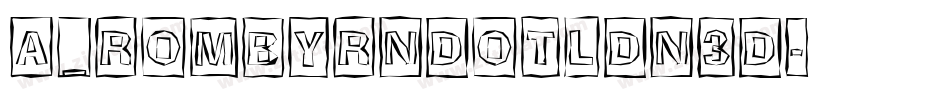 a_RombyRndOtlDn3D字体转换