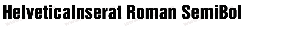 HelveticaInserat-Roman-SemiBold字体转换