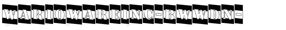 Wariowareinc-BWWdn字体转换