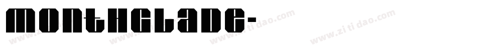 MonthGlade字体转换