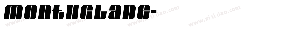 MonthGlade字体转换