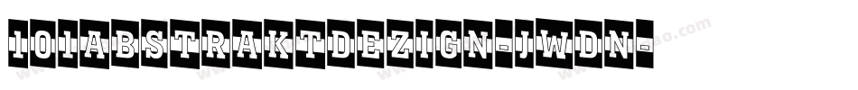 101AbstraktDezign-JWdn字体转换