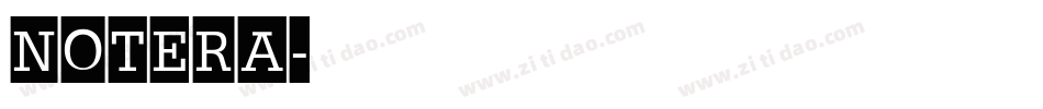 Notera字体转换 Notera字体转换