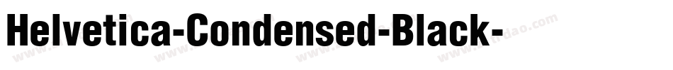 Helvetica-Condensed-Black字体转换