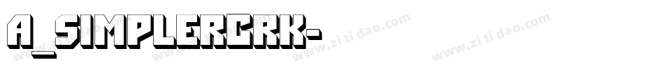 a_SimplerCrk字体转换