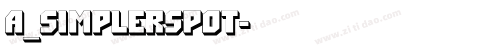 a_SimplerSpot字体转换