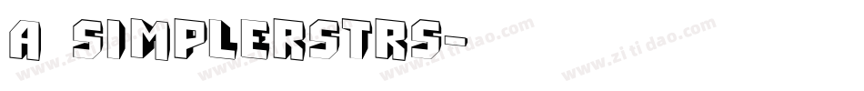 a_SimplerStrs字体转换