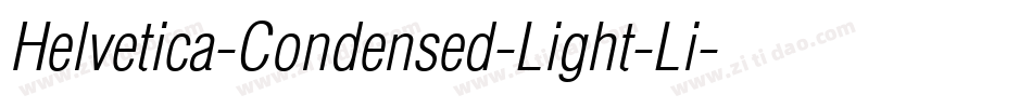 Helvetica-Condensed-Light-Li字体转换