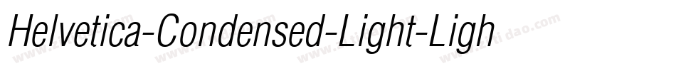 Helvetica-Condensed-Light-Light字体转换