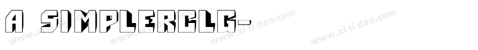 a_SimplerClg字体转换