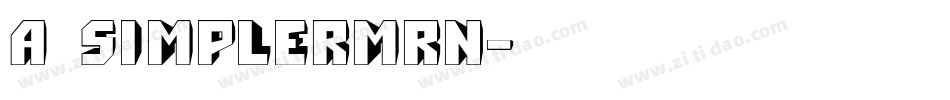 a_SimplerMrn字体转换