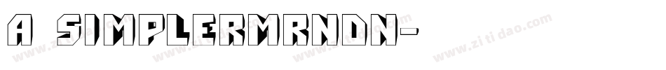 a_SimplerMrnDn字体转换