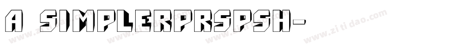 a_SimplerPrspSh字体转换