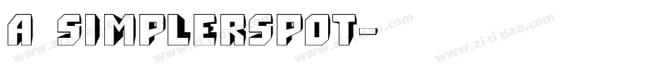 a_SimplerSpot字体转换