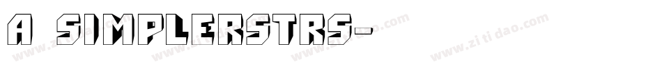 a_SimplerStrs字体转换