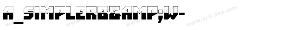 a_SimplerB&W字体转换