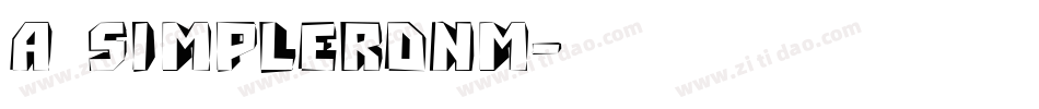 a_SimplerDnm字体转换