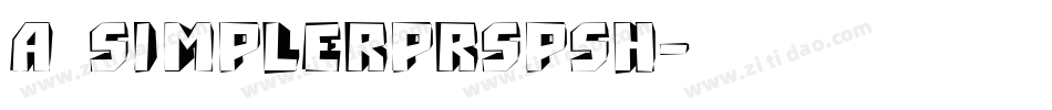 a_SimplerPrspSh字体转换