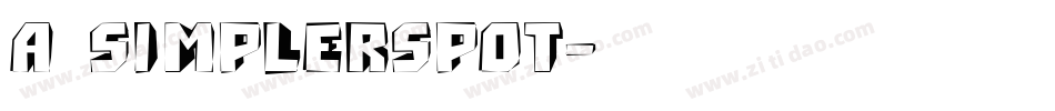 a_SimplerSpot字体转换