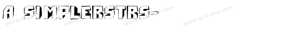 a_SimplerStrs字体转换