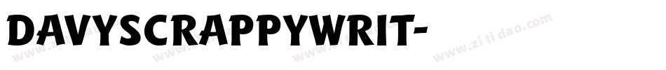 DavysCrappyWrit字体转换