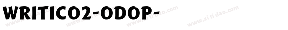 Writico2-OdoP字体转换