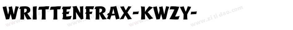 Writtenfrax-KWzy字体转换