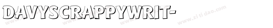 DavysCrappyWrit字体转换