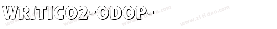 Writico2-OdoP字体转换