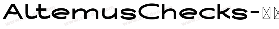 AltemusChecks字体转换