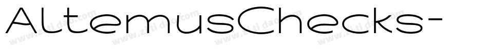 AltemusChecks字体转换
