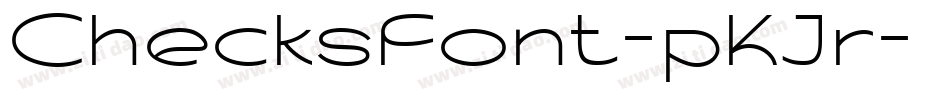 ChecksFont-pKJr字体转换