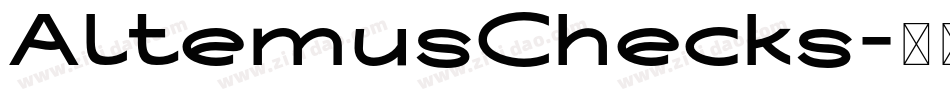 AltemusChecks字体转换