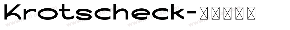 Krotscheck字体转换