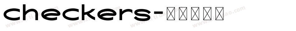 checkers字体转换