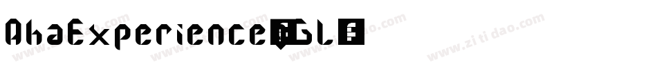 AhaExperience-gGL5字体转换