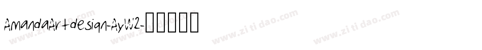 AmandaArtdesign-AyW2字体转换