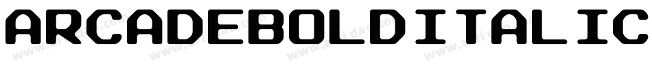 ArcadeBoldItalic-2wOw字体转换