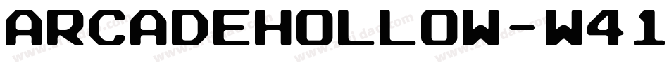 ArcadeHollow-w41n字体转换