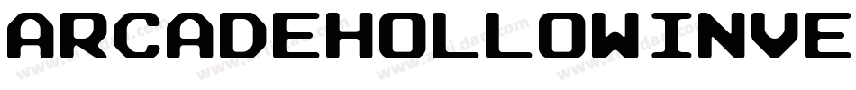 ArcadeHollowInverse-7LBl字体转换